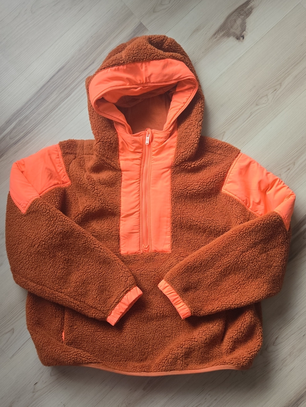 FP Movement Lead The Pack Fleece, Neon Coral Combo, Size Medium
